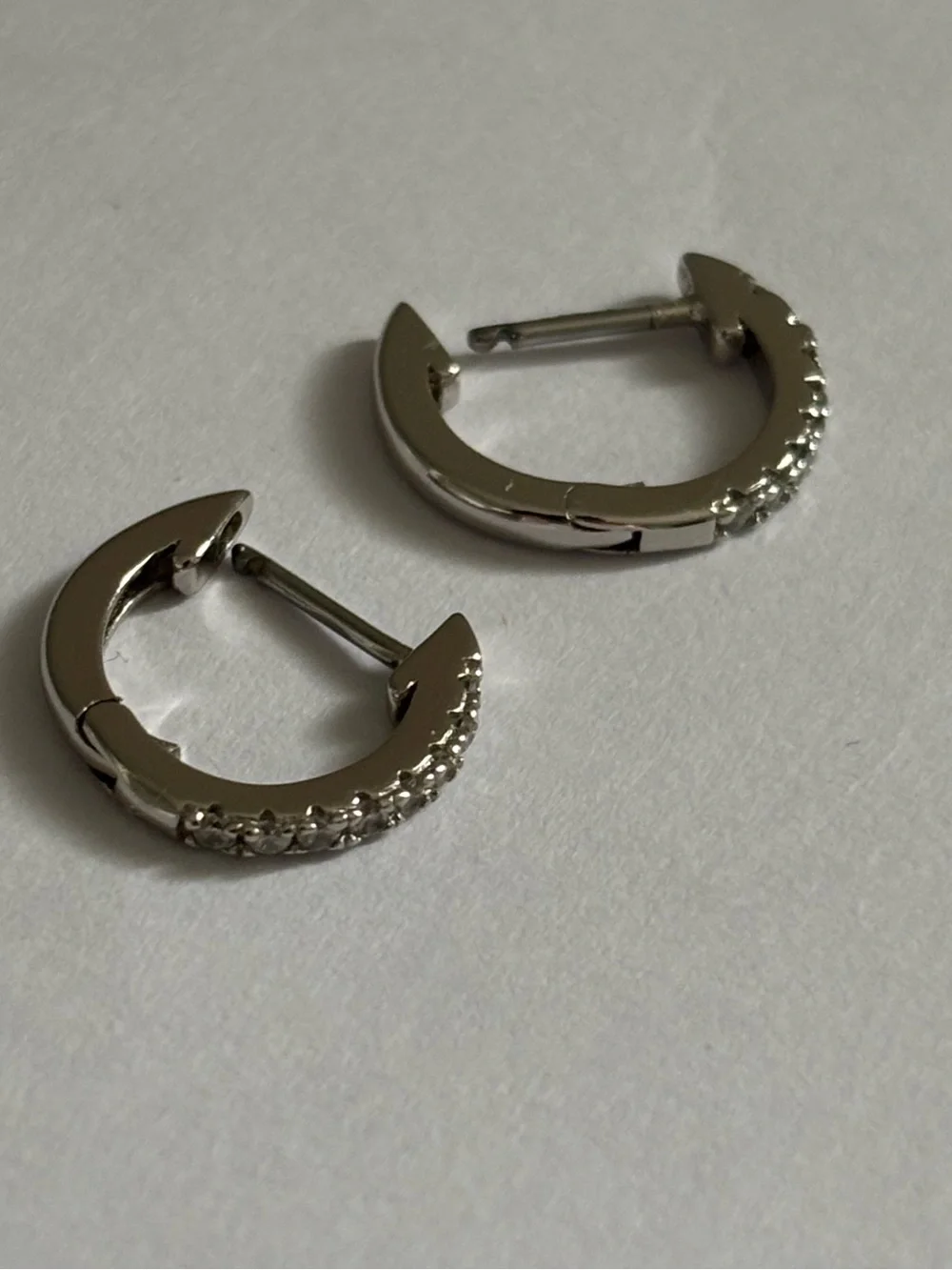 Pavoi CZ hoop earrings